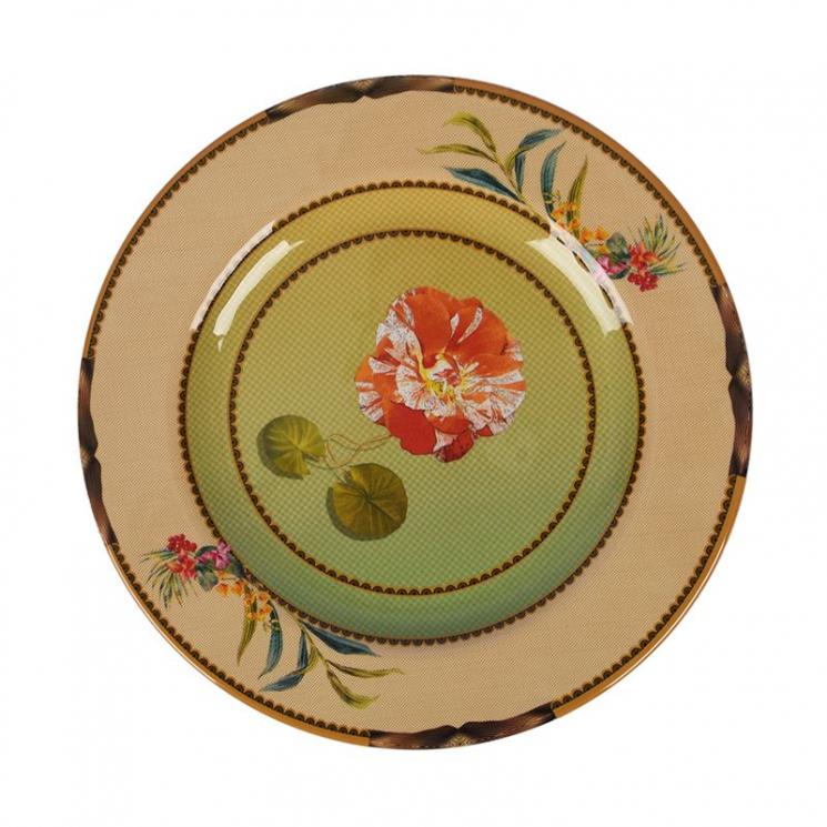Тарелка обеденная из меламина с цветами Ete Savage Palais Royal - фото