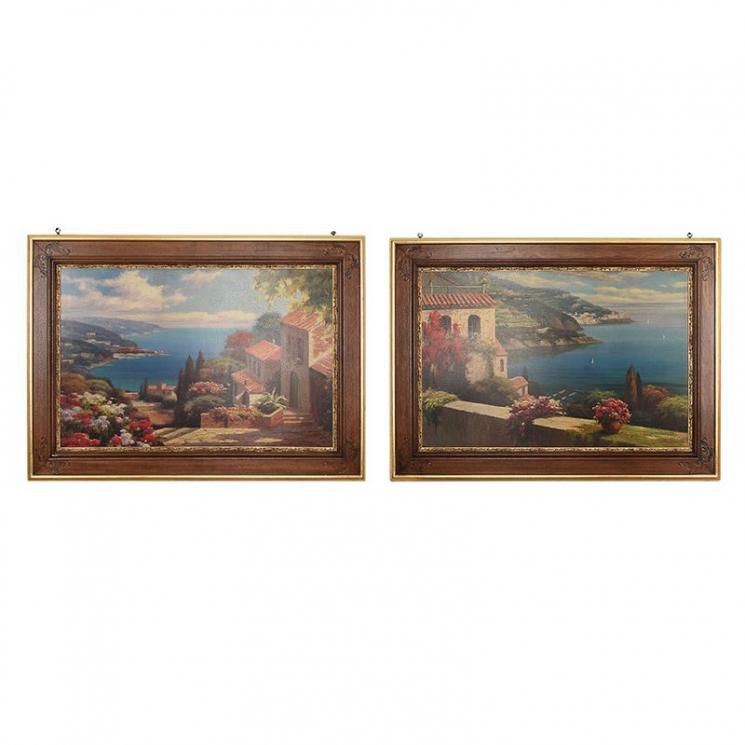 Набор из 2 репродукций картин "Голубая Бухта" Rosa Chavez & Leon Ruiz Decor Toscana - фото