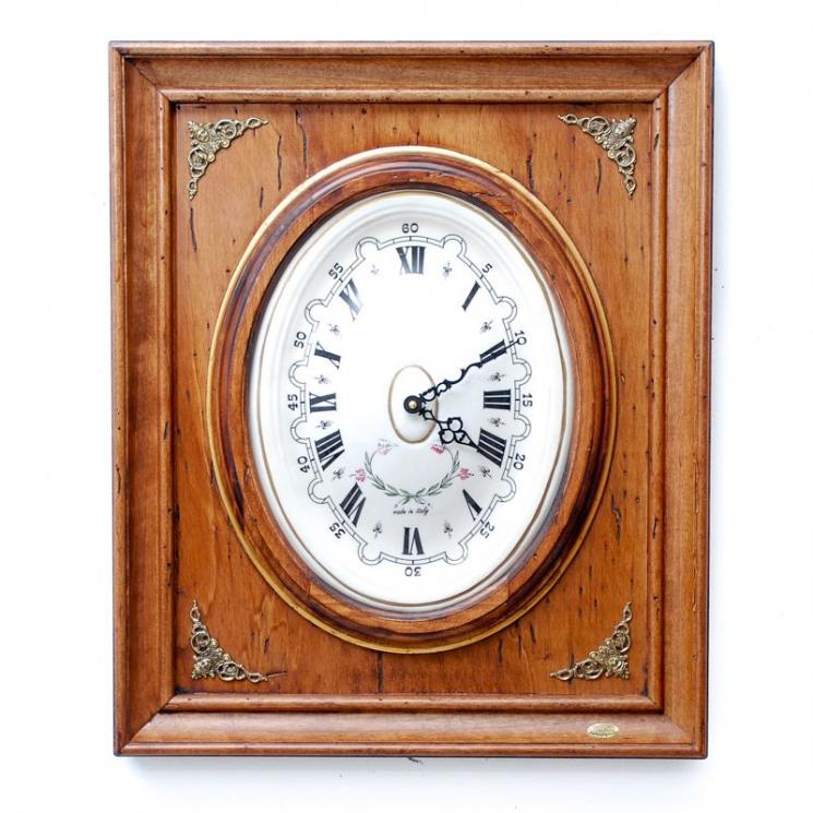Часы настенные с латунными виньетками под старину Capanni - фото