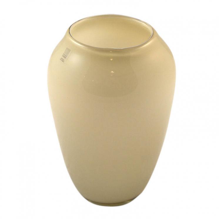 Небольшая ваза из матового стекла бежевого цвета Panarea Comtesse Milano - фото