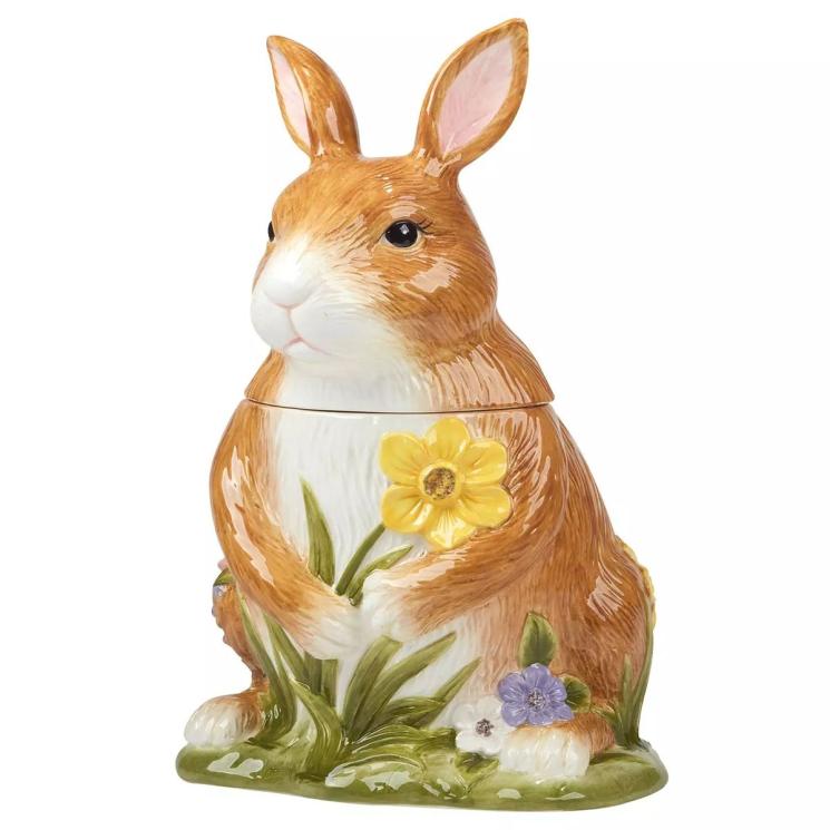 Емкость для хранения, статуетка кролика "Пасхальный сад" Certified International - фото