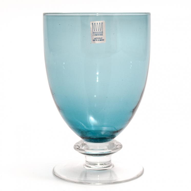 Набор из 6 голубых бокалов для воды Tahiti Comtesse Milano - фото