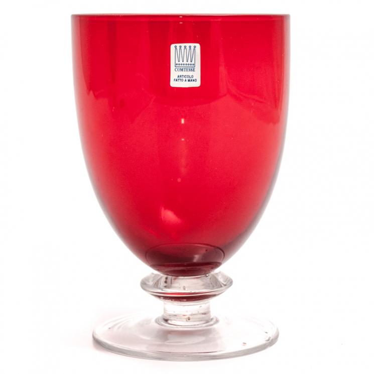 Набор из 6 красных бокалов для воды Tahiti Comtesse Milano - фото