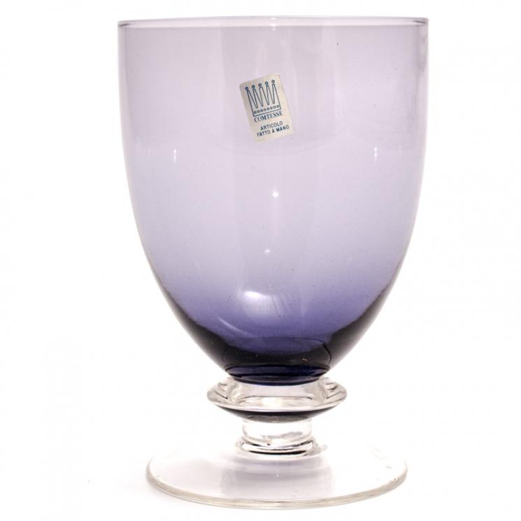 Бокал для воды из фиолетового стекла Tahiti Comtesse Milano - фото