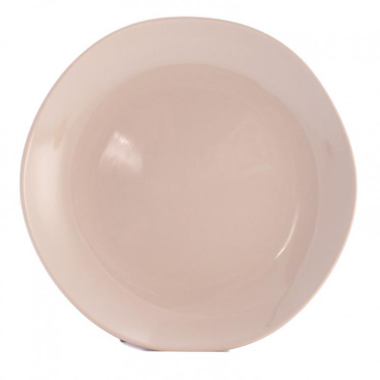 Набор обеденных тарелок из коллекции бежевой керамики Ritmo, 6 шт. Comtesse Milano - фото