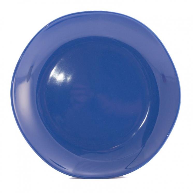 Тарелка десертная синяя Ritmo - фото