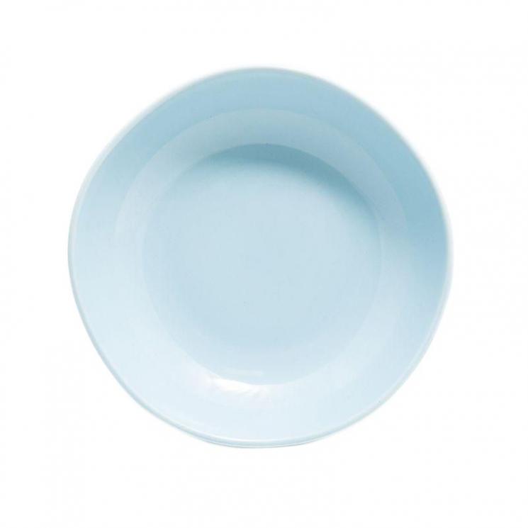 Тарелка для супа Ritmo светло-голубая Comtesse Milano - фото