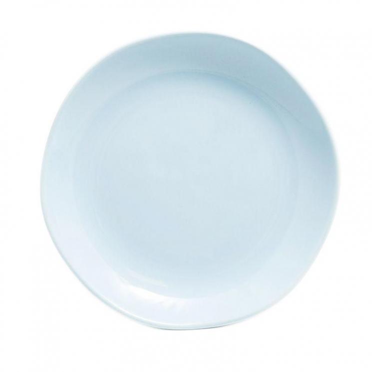 Тарелка десертная светло-голубая Ritmo Comtesse Milano - фото