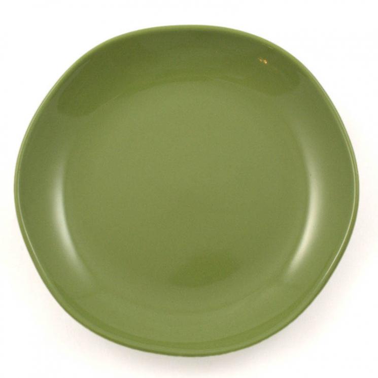 Набор из 6-ти глубоких тарелок оливкового цвета Ritmo Comtesse Milano - фото