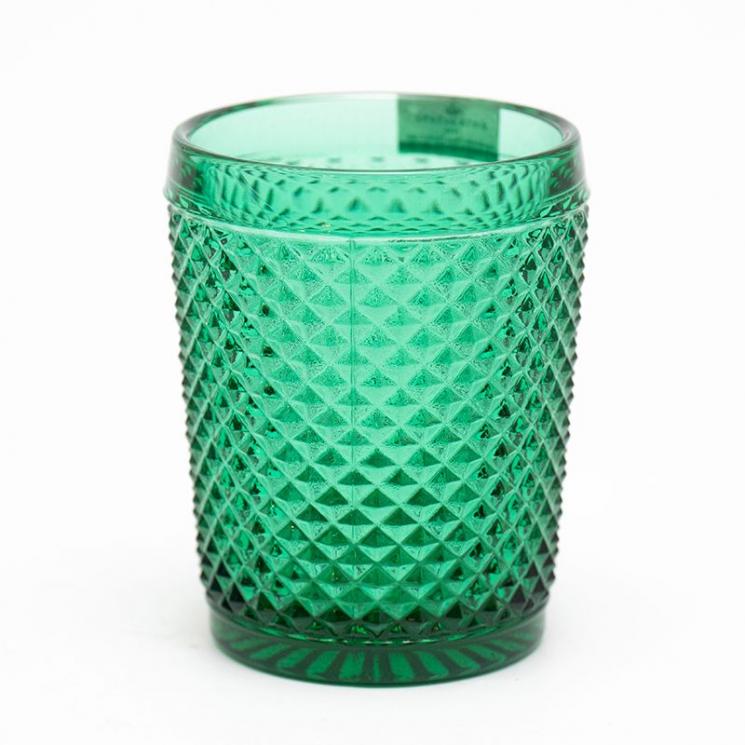 Комплект зеленых стаканов из стекла с рельефным узором Vista Alegre, 4 шт. - фото