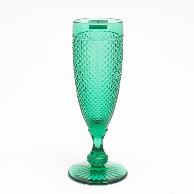 Комплект высоких бокалов из зеленого рельефного стекла Vista Alegre, 4 шт - фото