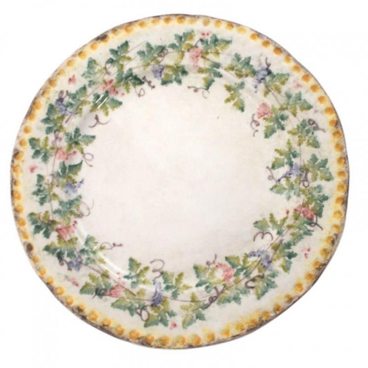 Обеденная тарелка из итальянской керамики "Амуры" Bizzirri - фото