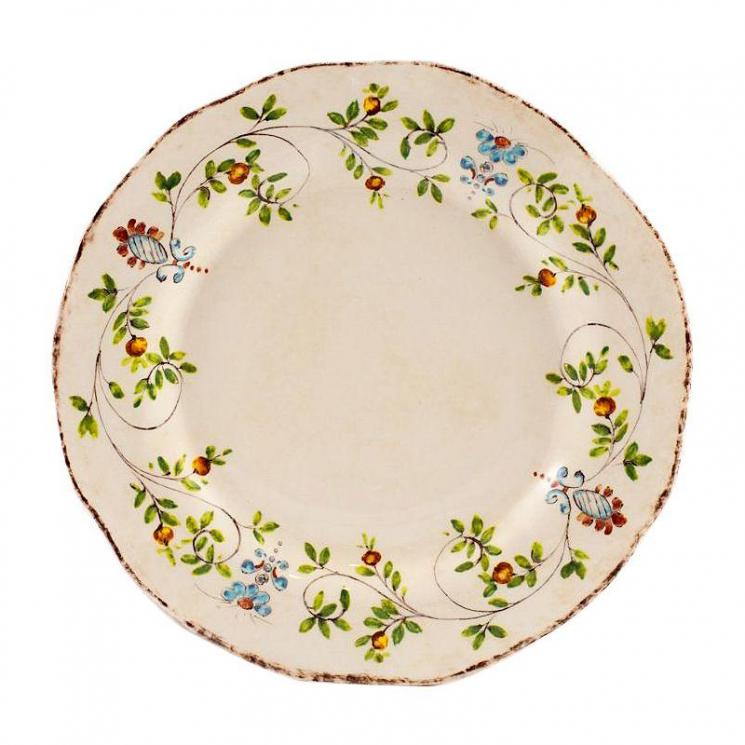 Обеденная тарелка из керамики ручной работы с художественной росписью Melograno Bizzirri - фото