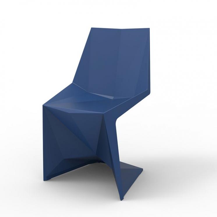 Креативный обеденный стул темно-синего цвета Voxel Vondom - фото