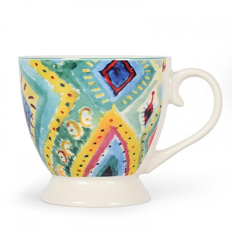 Чашка чайная с разноцветным орнаментом Samba San Paulo Brandani - фото
