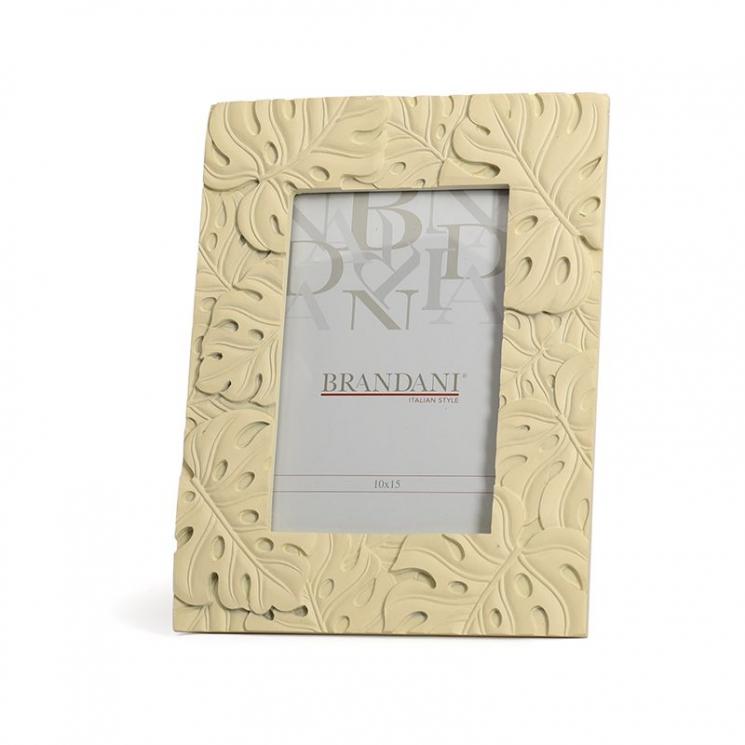 Рамка для фото с декором из листьев монстеры Brandani - фото