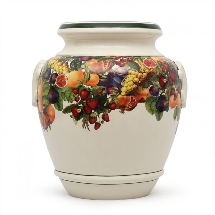 Керамическая ваза с изображением фруктов Le Primizie Brandani - фото