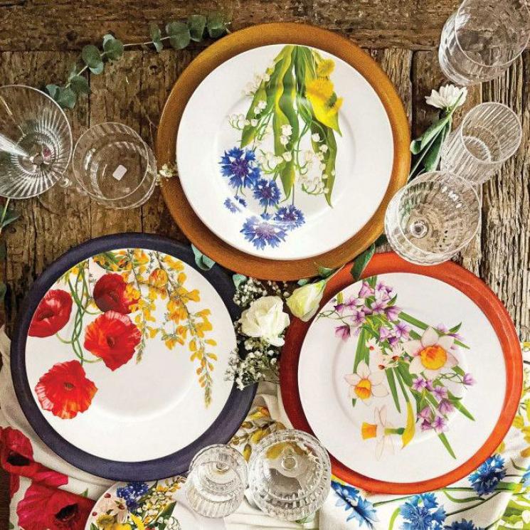 Коллекция фарфоровой посуды Fiori di Campo Brandani - фото