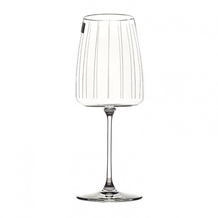 Набор прозрачных бокалов для вина с рисунком из вертикальных полосок Verre Maison, 6 шт - фото
