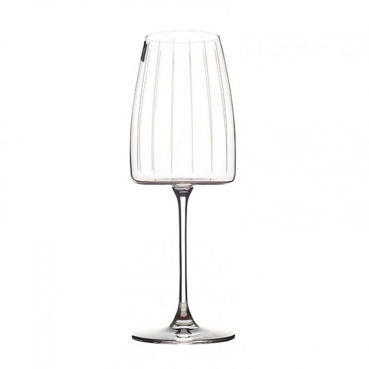 Набор из 6-ти средних прозрачных бокалов для вина с рельефным рисунком Verre Maison - фото