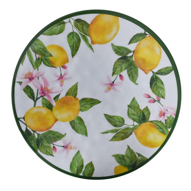 Меламиновое блюдо с изображением лимонов Jaffa Maison - фото