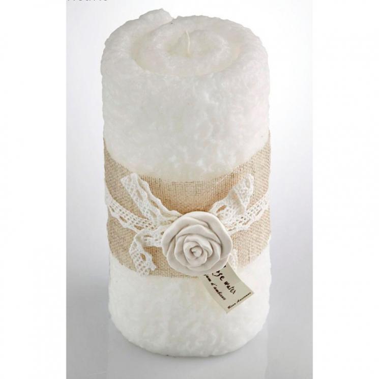Свеча для ванной в виде полотенца с ароматом розы EDG - фото
