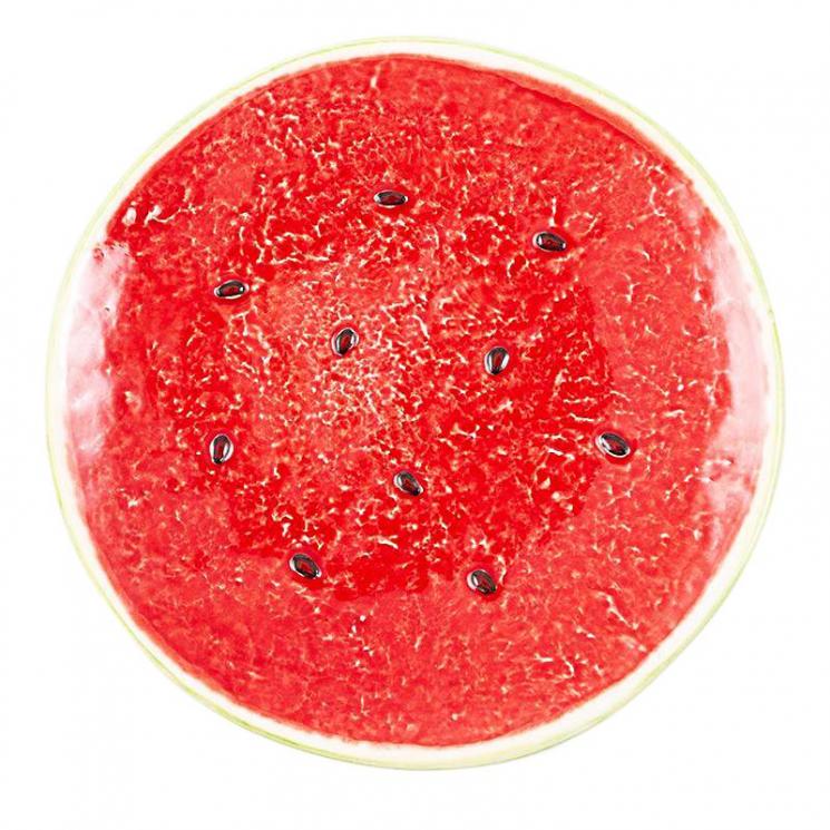 Десертная тарелка из красочной глазурованной майолики "Арбуз" Bordallo - фото