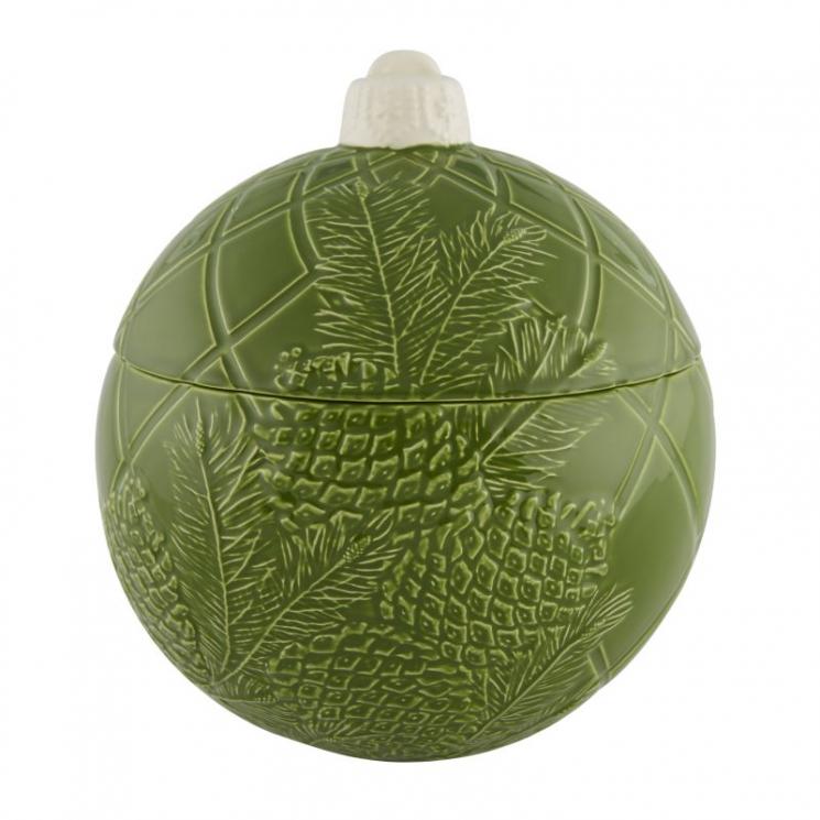 Керамическая супница "Новогоднее чудо" зеленого цвета Bordallo - фото