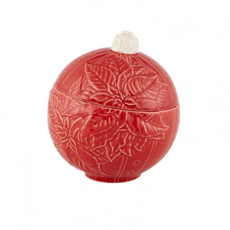 Керамическая емкость для хранения "Новогоднее чудо" красного цвета Bordallo - фото