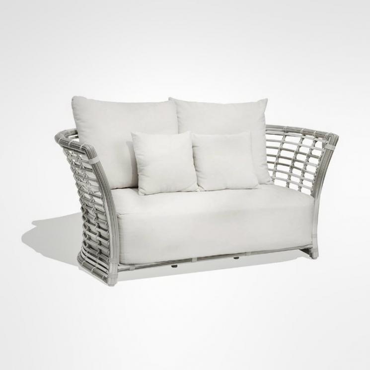 Белый 2-местный диван для сада или террасы Villa Skyline Design - фото