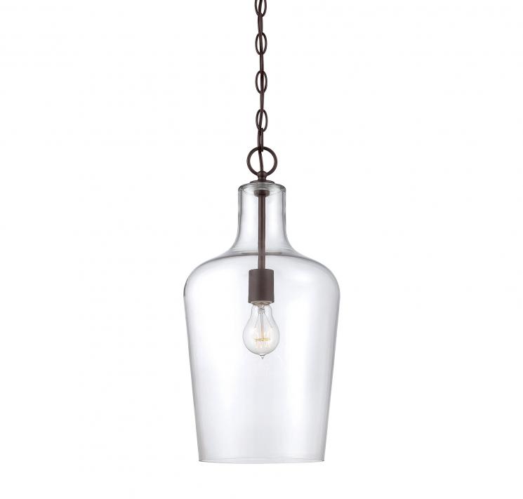 Подвесной светильник со стеклянным абажуром Franklin 1 - фото
