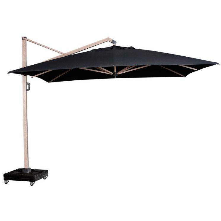 Садовый зонт серо-черный Icon premium Platinum - фото