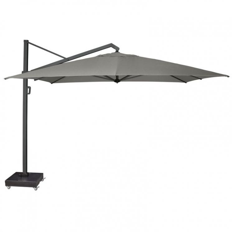 Зонт для сада с квадратным куполом цвета Манхэттен Icon premium Platinum - фото