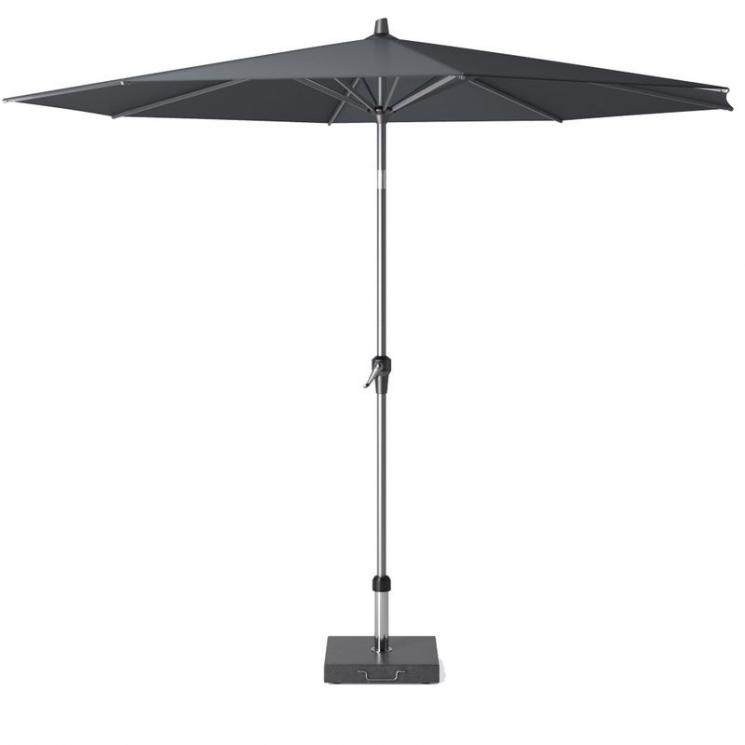 Большой садовый зонт цвета антрацит Riva Platinum - фото