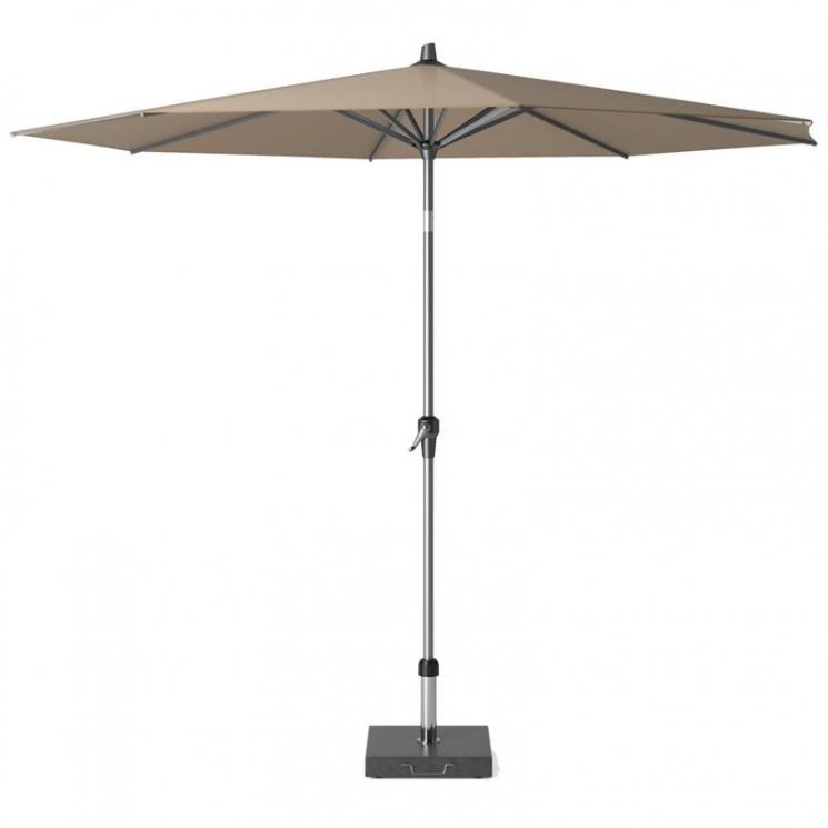 Зонт дачный цвета тауп Riva Platinum - фото