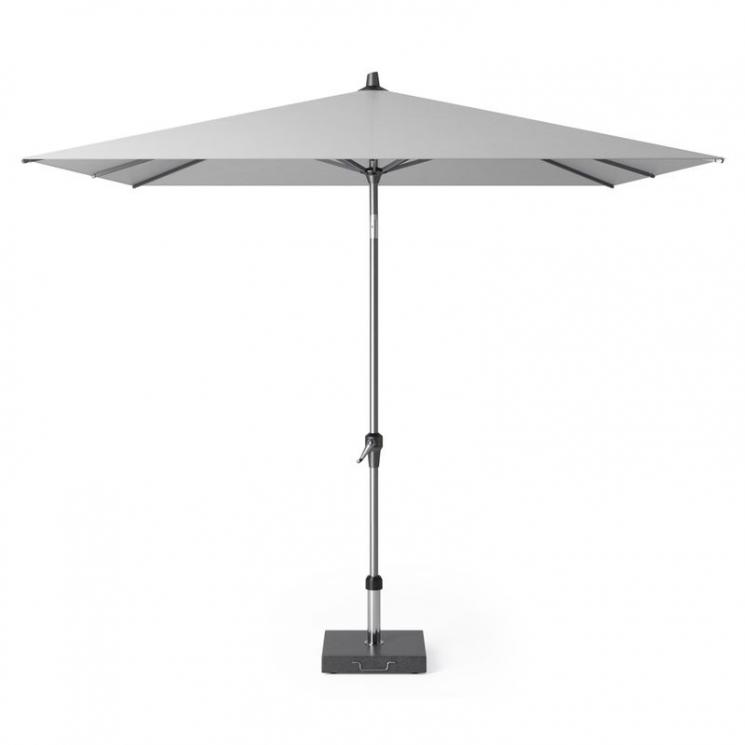 Квадратный садовый зонт светло-серого цвета Riva Platinum - фото