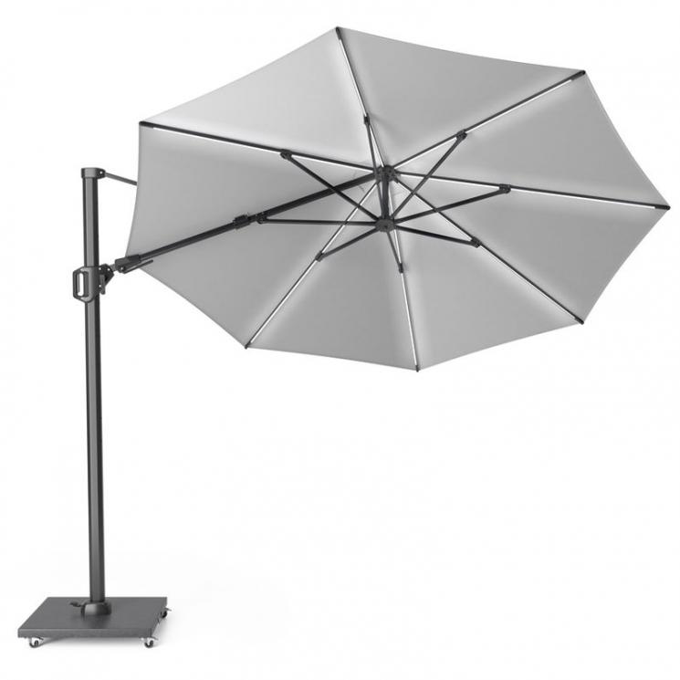Зонт уличный с подсветкой светло-серый Challenger T2 Glow Platinum - фото