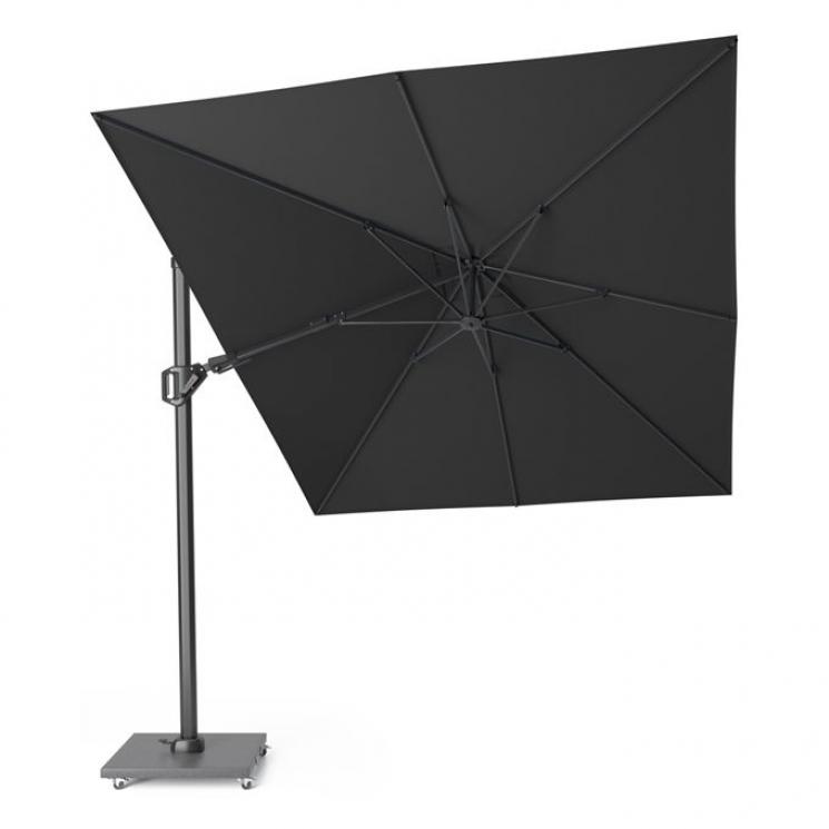 Зонт для сада и террасы серо-черного цвета Challenger T2 premium Platinum - фото