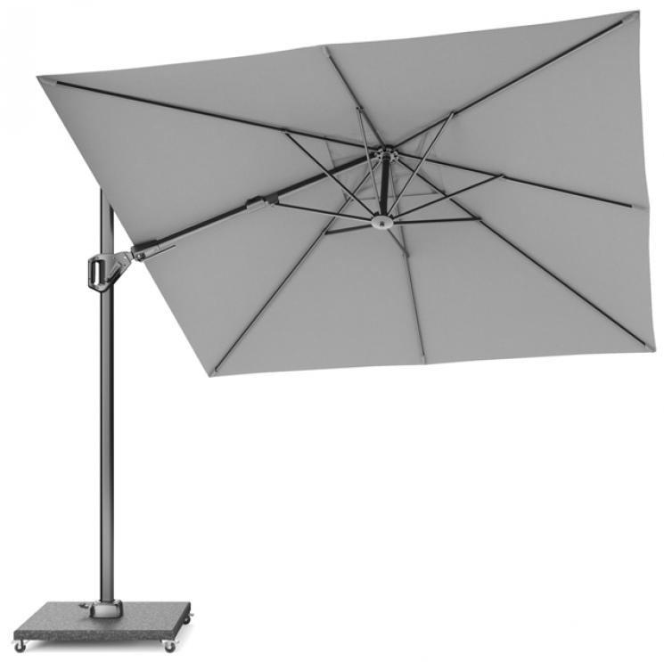 Зонт для сада светло-серый Voyager T2 Platinum - фото