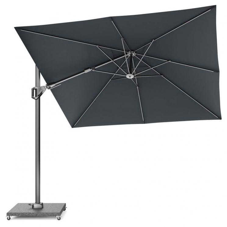 Зонт для сада серо-черный Voyager T2 Platinum - фото