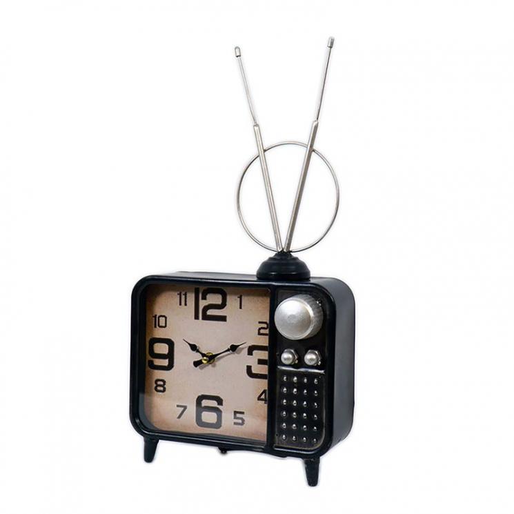 Настольные часы в виде телевизора в винтажном стиле Logie Loft Clocks & Co - фото