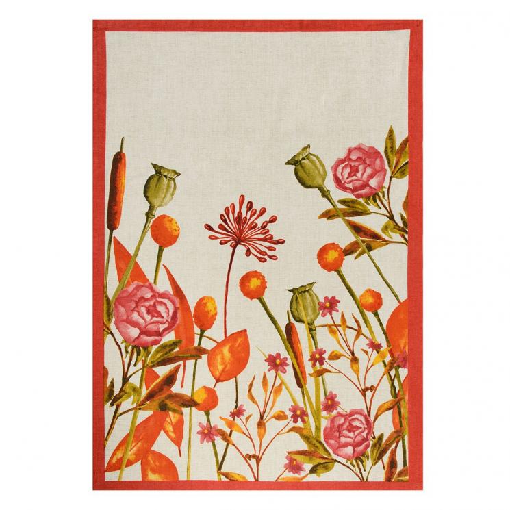 Кухонное полотенце с рисунком полевых цветов Candy Jardin Centrotex - фото