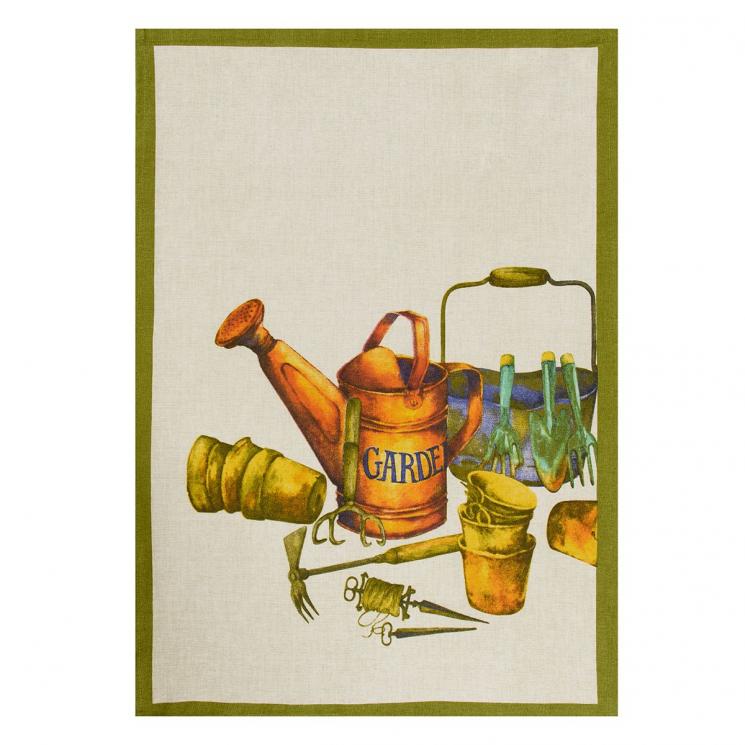 Полотенце с рисунком садовых инструментов Candy Jardin Centrotex - фото
