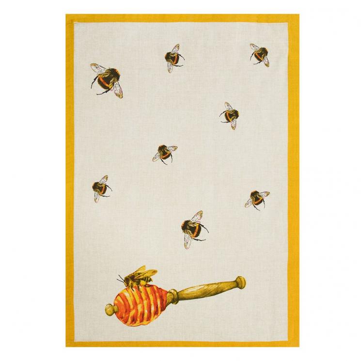 Полотенце из хлопка с изображением пчел и меда Candy Farm CentrotexCentrotex - фото