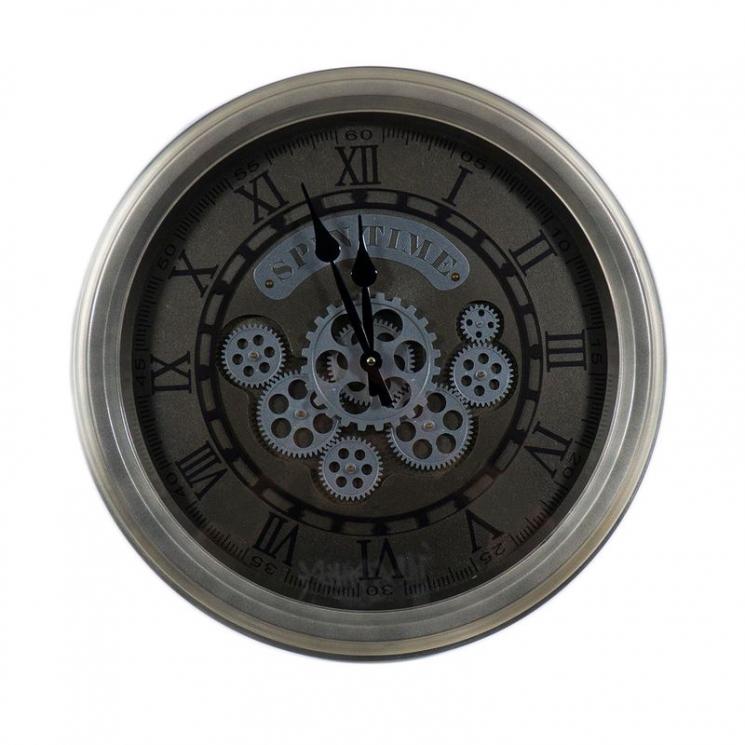 Настенные круглые часы с открытым механизмом в винтажном стиле Brighton Skeleton Clocks - фото