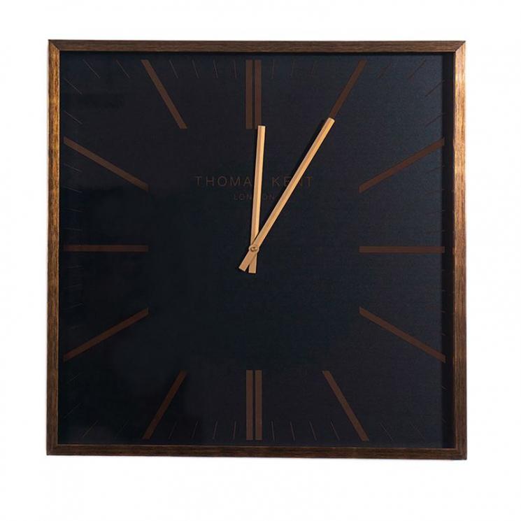 Большие квадратные настенные часы бронзового цвета в современном дизайне Smithfield Thomas Kent - фото