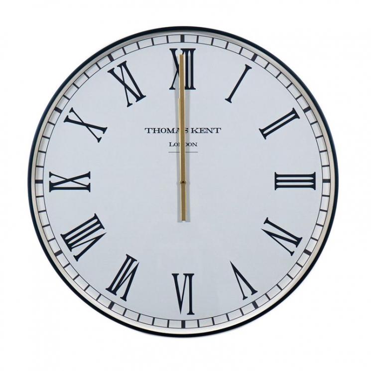 Дизайнерские настенные круглые часы с белым циферблатом Clocksmith Thomas Kent - фото