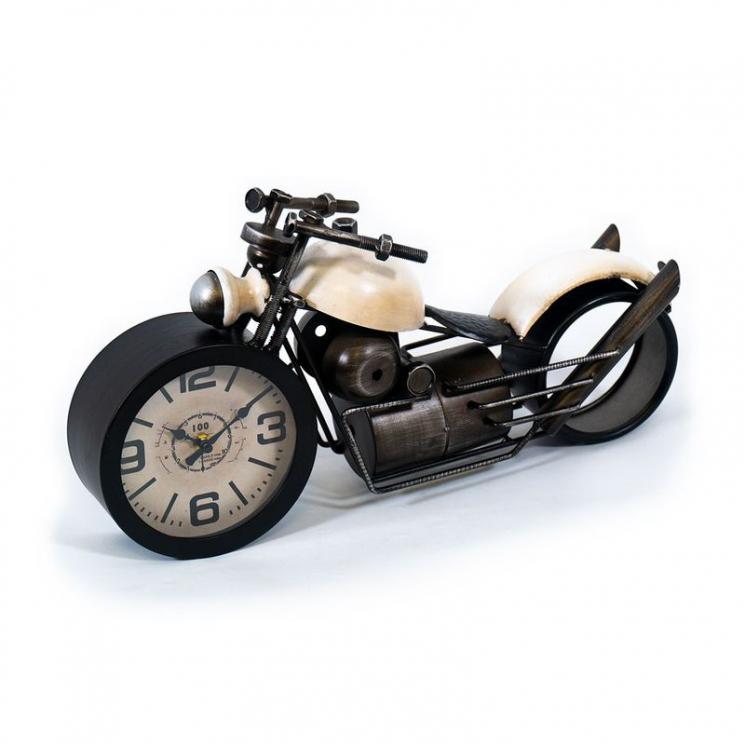 Декоративные настольные часы в виде мотоцикла в стиле стимпанк Bobber Loft Clocks & Co - фото