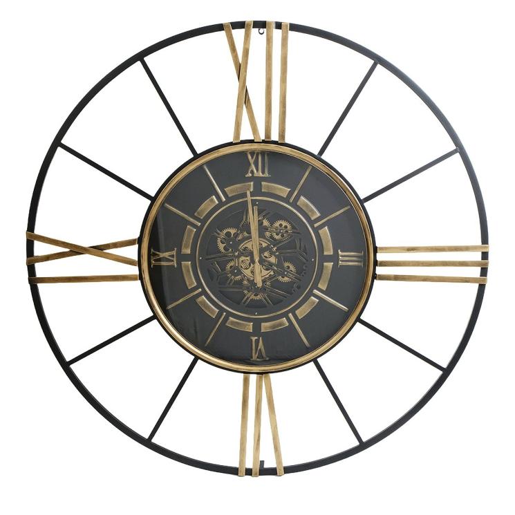 Круглые настенные часы из металла с оригинальным дизайном CadrAven - фото