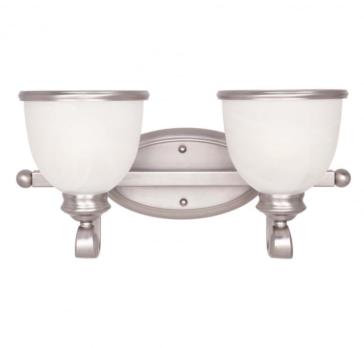 Светильник для ванной с плафонами в виде чаш Willoughby 2 - фото